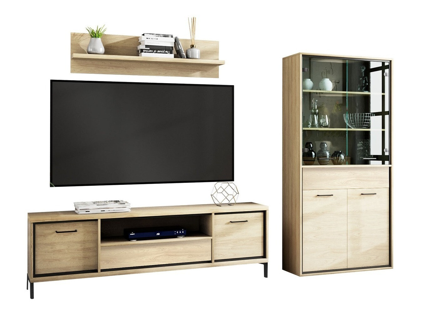 Set za dnevnu sobu Etrmoni 119 (Svetlo drvo)