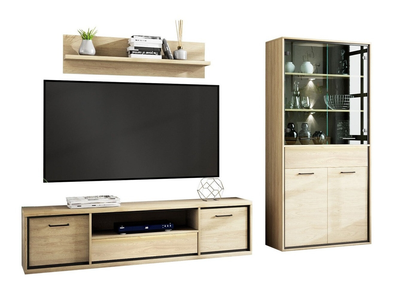 Set za dnevnu sobu Etrmoni 119 (Svetlo drvo)