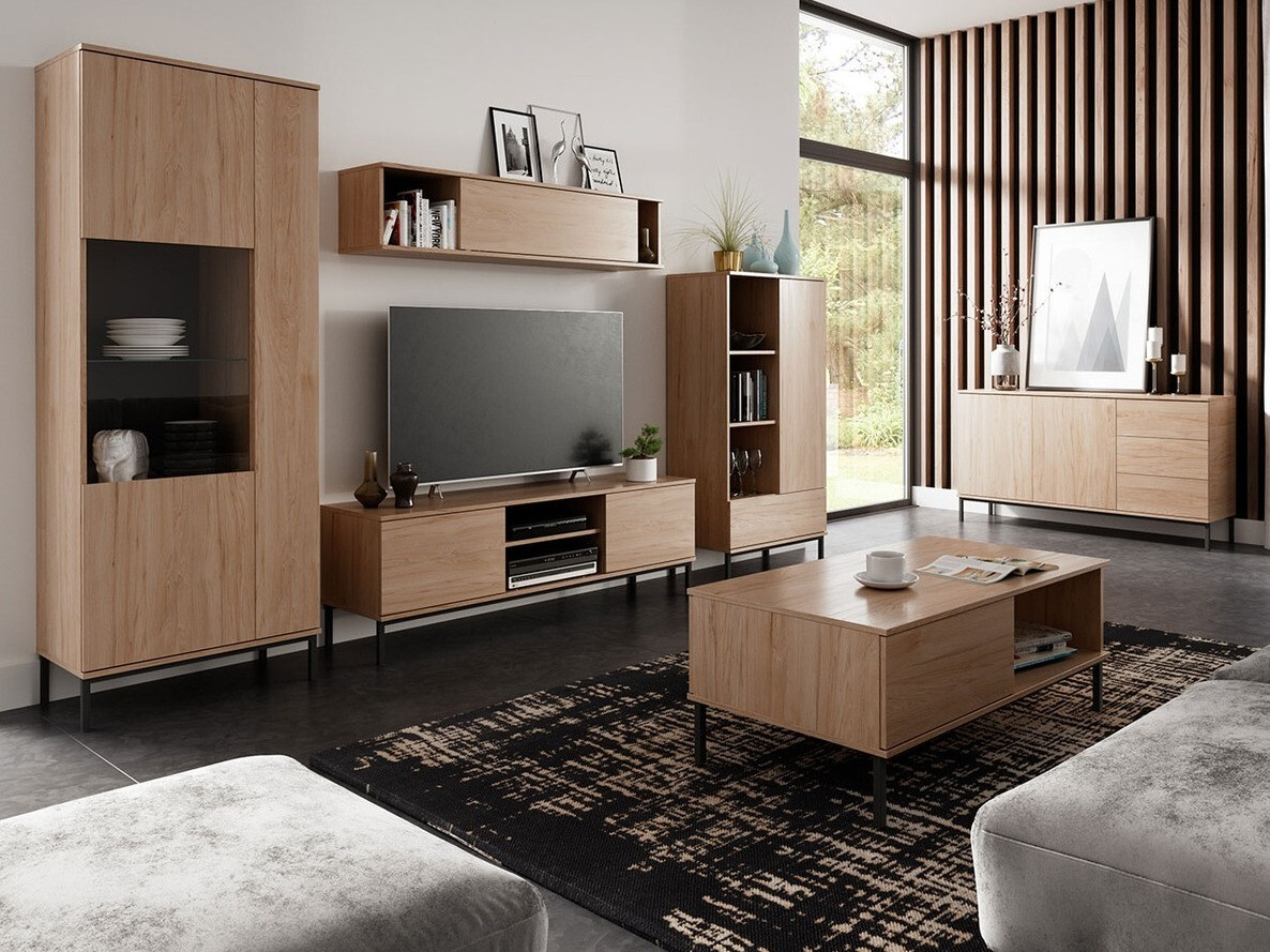 Set za dnevnu sobu Lomsore 107 (Svetlo drvo)