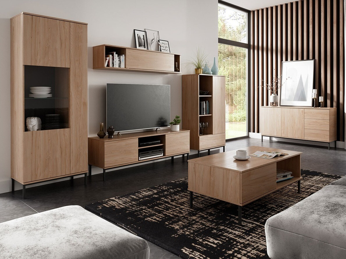 Set za dnevnu sobu Lomsore 107 (Svetlo drvo)