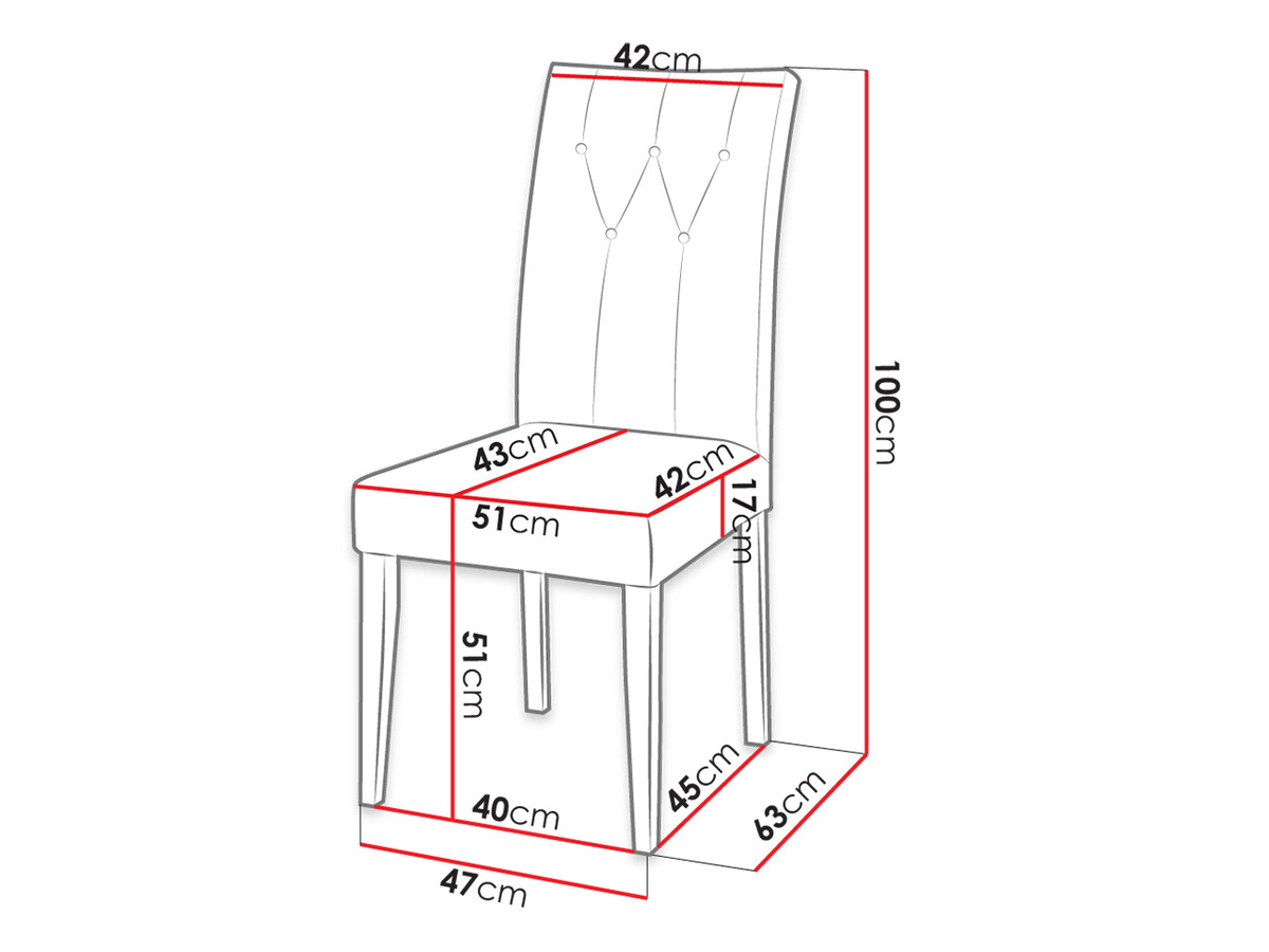 Stolica Racine 108 (Crno + Magic Velvet 2216)