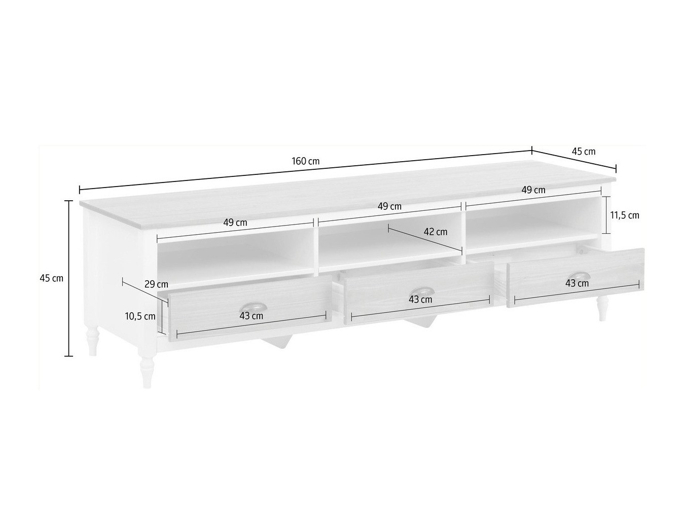 TV komoda Domflou 101