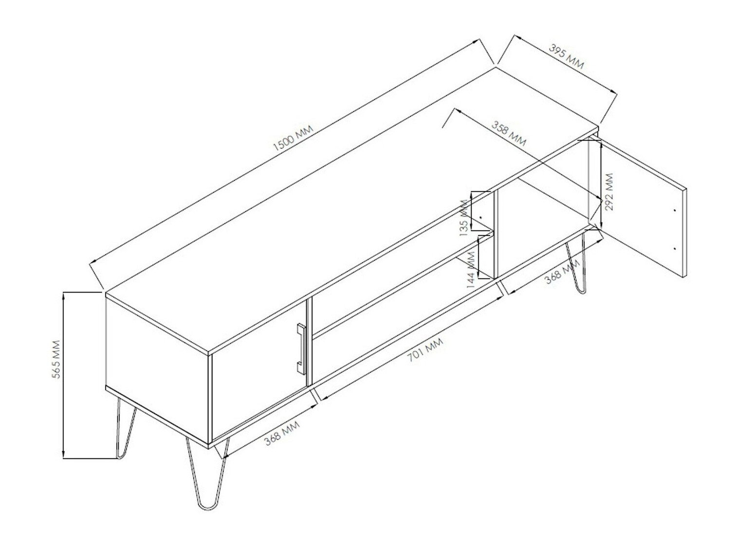 TV komoda Denton 229