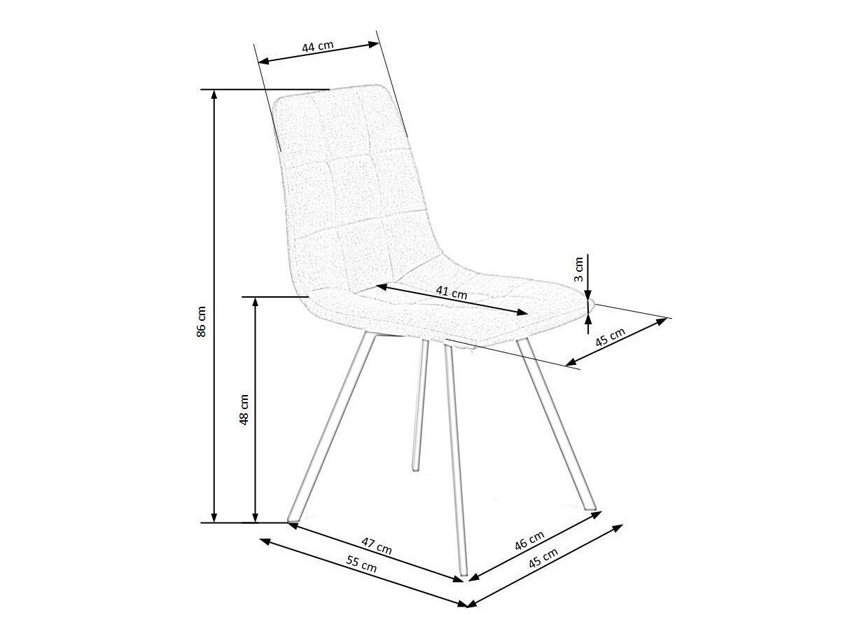 Stolica Houston 899 (Sivo + Crno)