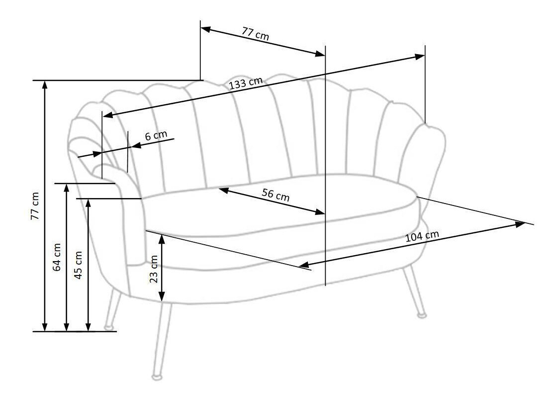 Sofa Houston 827 (Sivo)