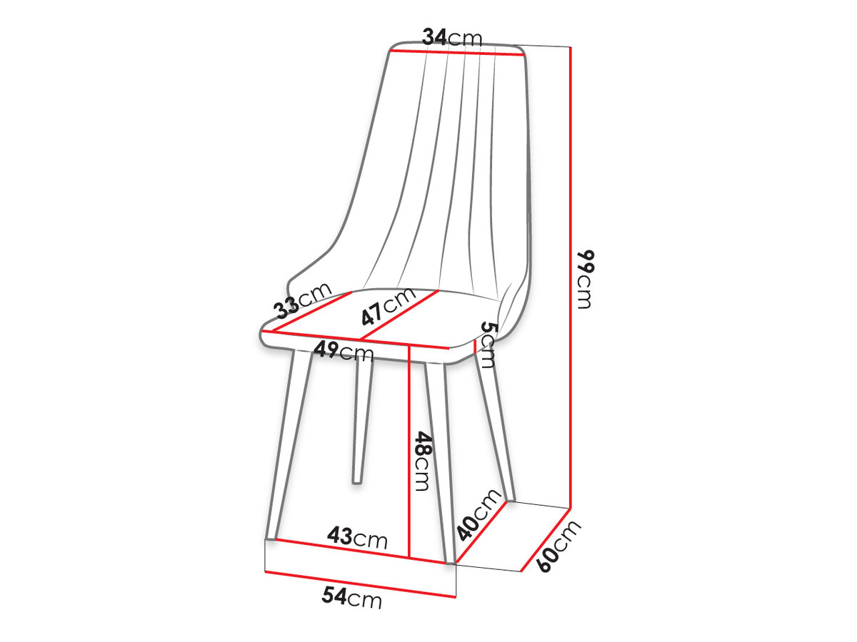 Stolica Racine 113 (Magic Velvet 2219)