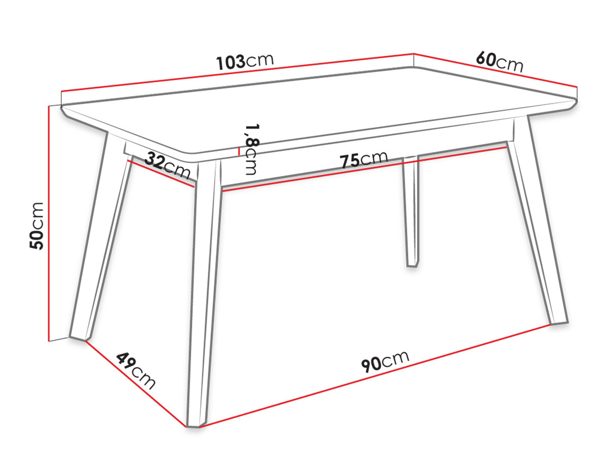 Stočić za kafu Racine 116 (Crno)