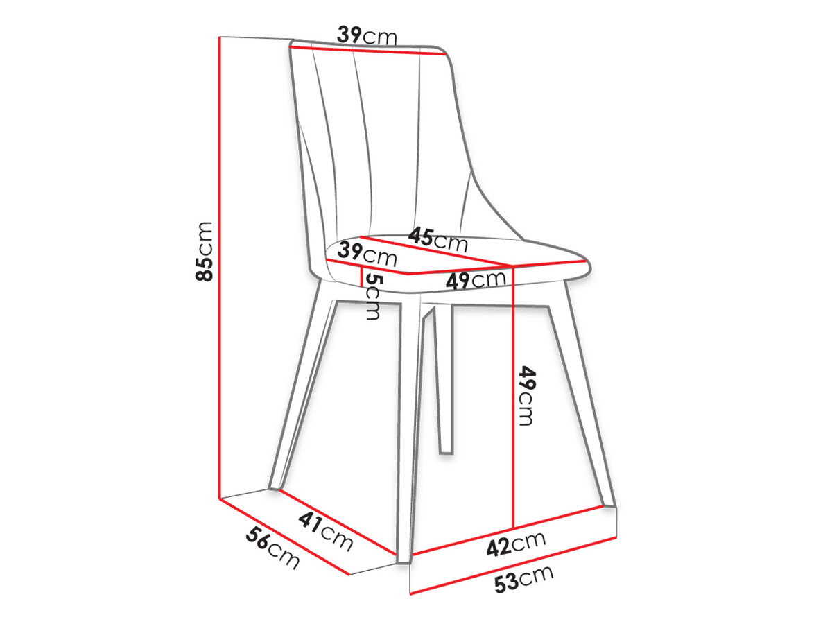 Stolica Racine 114 (Braon + Magic Velvet 2258)