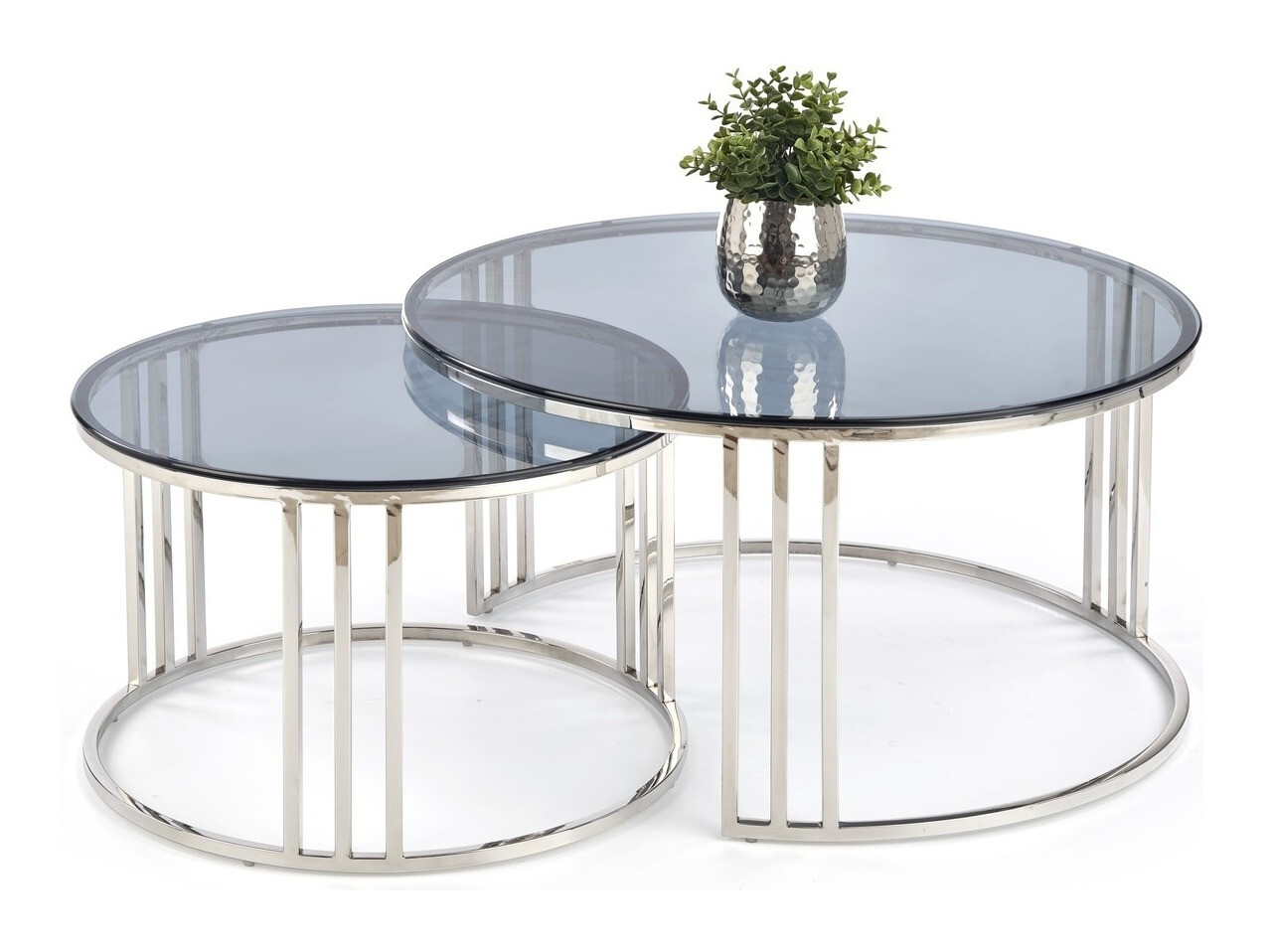 Set stočića za kafu Houston 1503 (Srebrna)