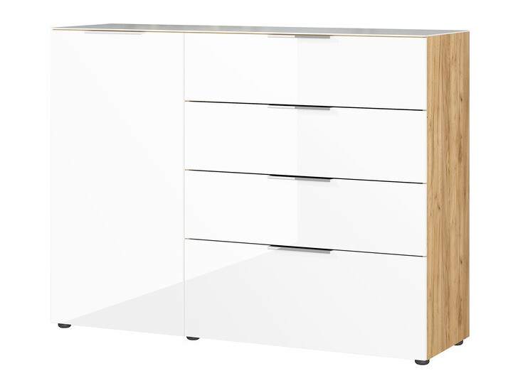 Komoda Sacramento 300 (Belo + Navarra hrast)