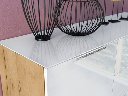 Komoda Sacramento 300 (Belo + Navarra hrast)