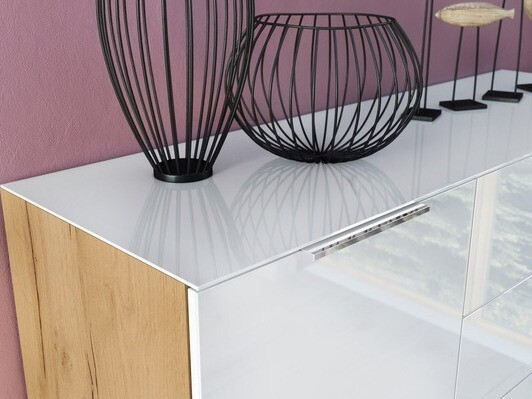 Komoda Sacramento 302 (Belo + Navarra hrast)