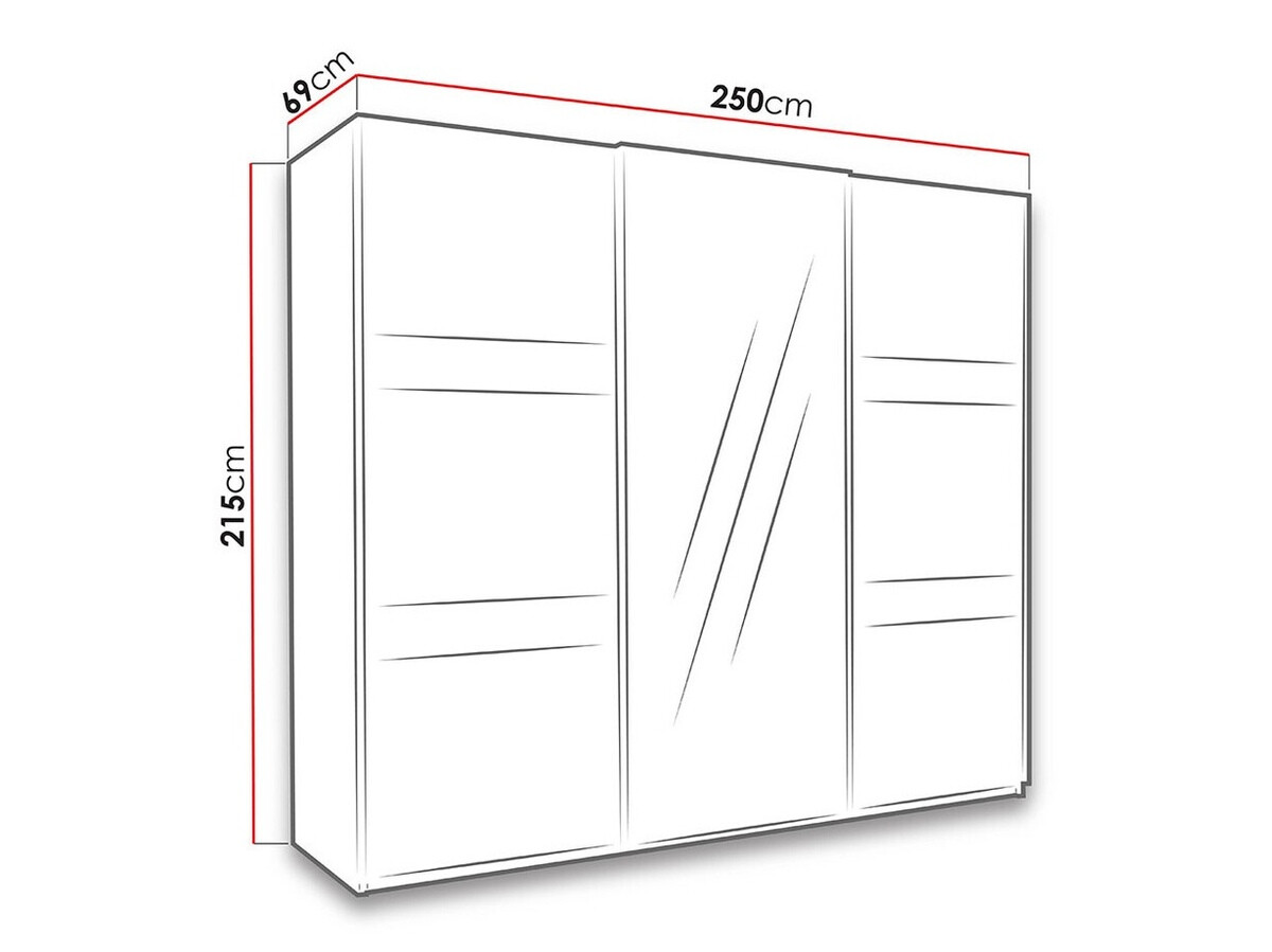 Ormar Fivelbo 110 (Manastirski hrast + Crna visoki sjaj)