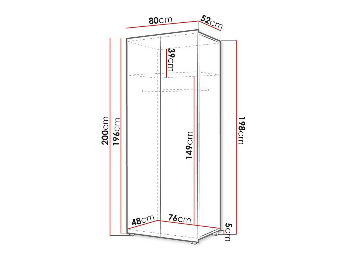 Ormar Tivdalu 125 (Zlatni hrast)