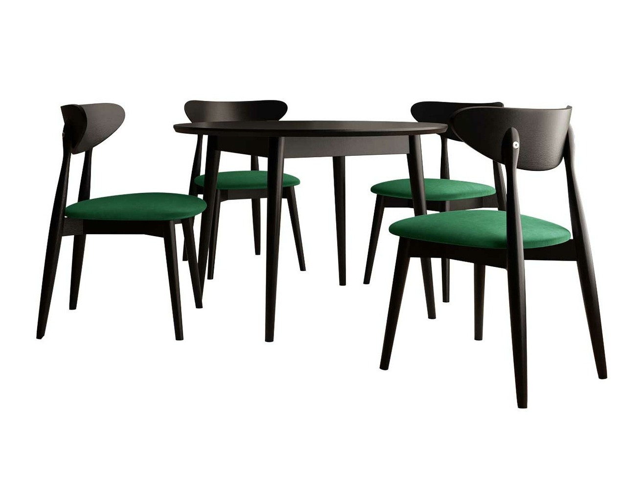 Trpezarijski set Racine 134 (Crno)