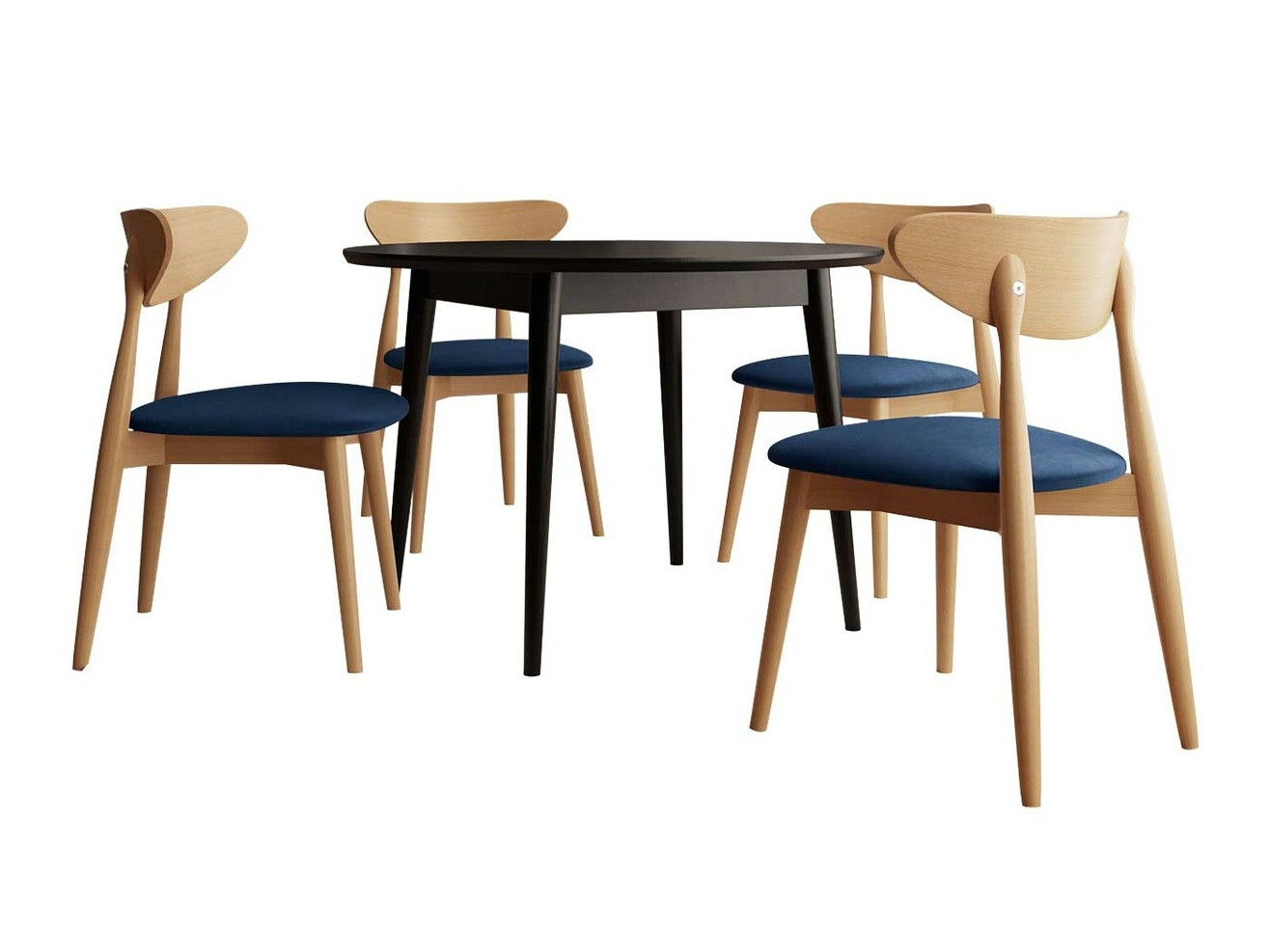 Trpezarijski set Racine 134 (Crno)