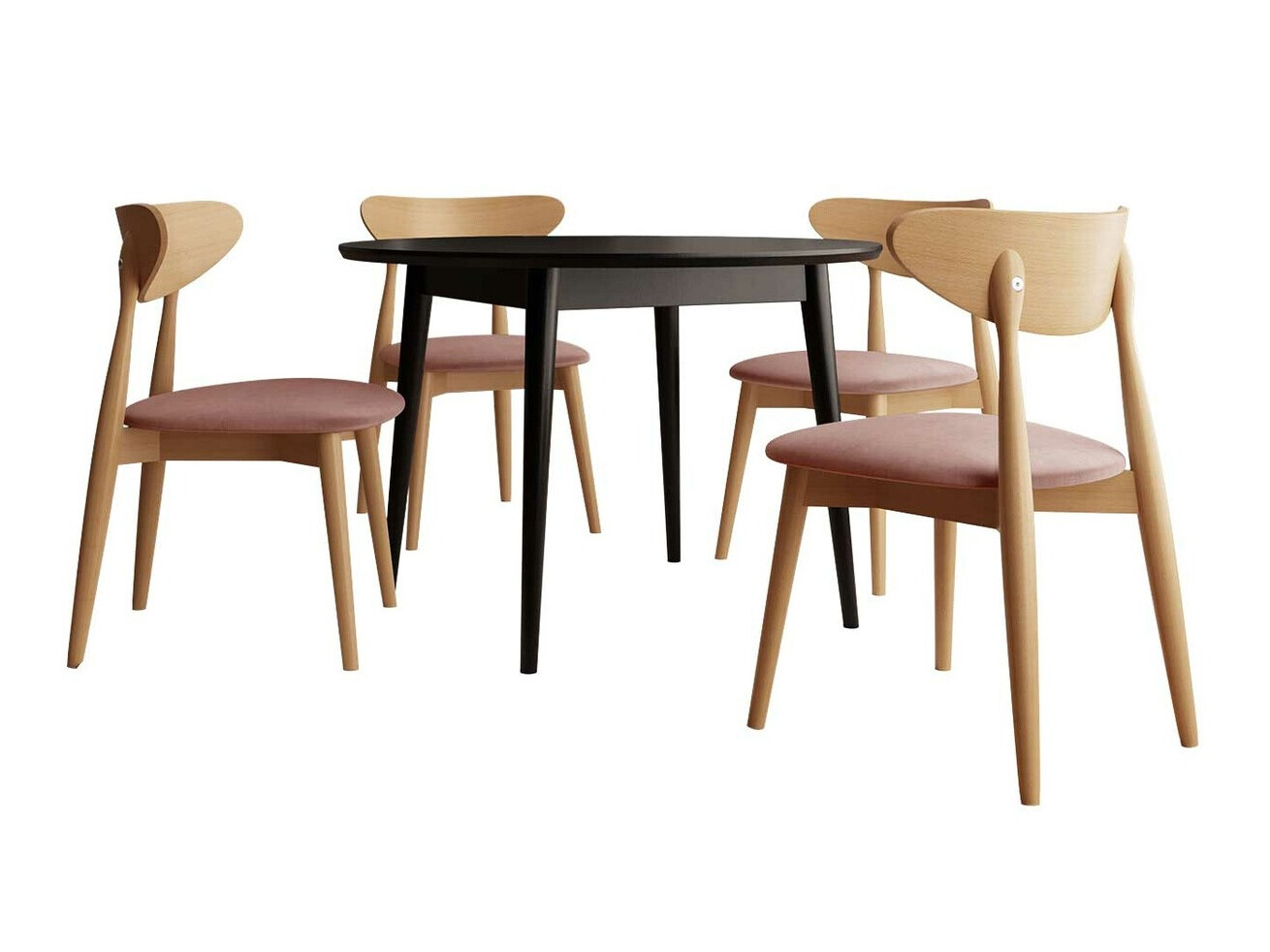 Trpezarijski set Racine 134 (Crno)