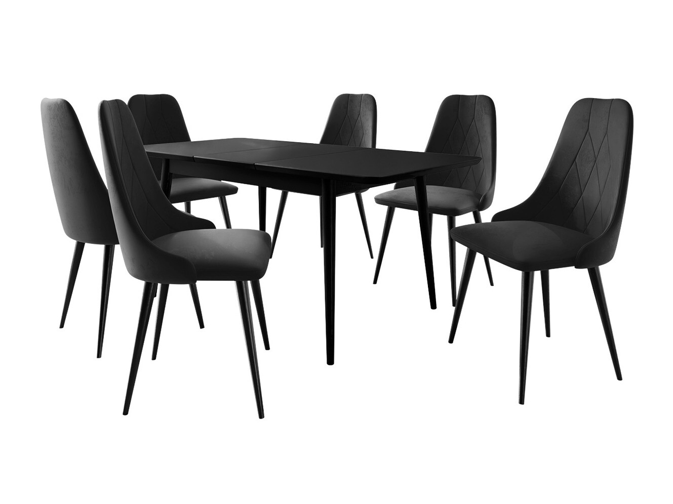 Trpezarijski set Racine 125 (Crno)