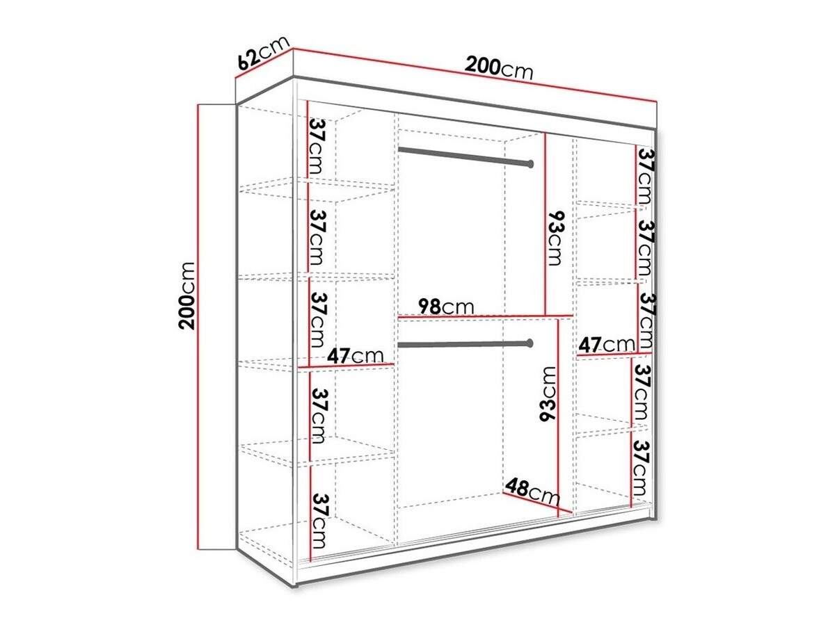 Ormar Hartford 250 (Mat crna + Beli mermer)