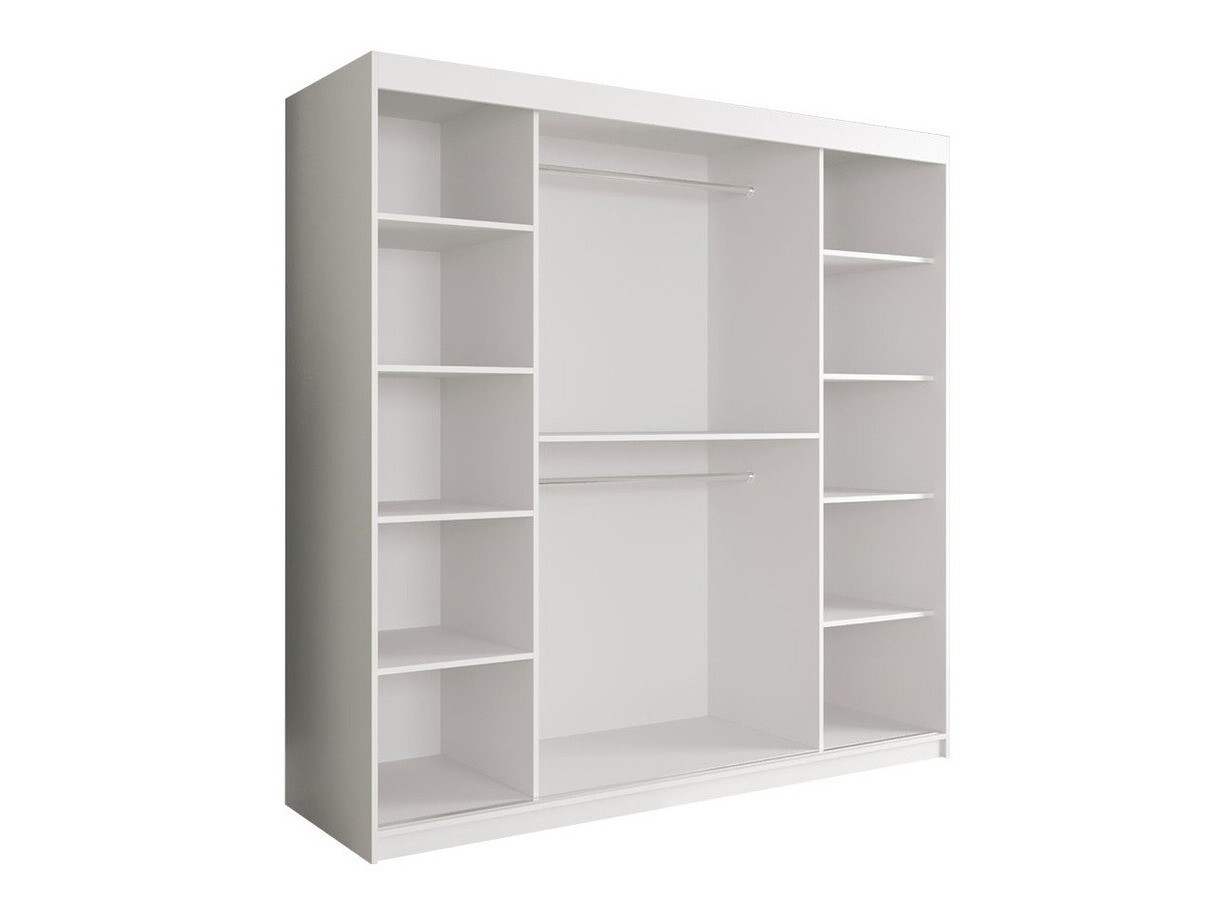 Ormar Hartford 250 (Mat crna + Crni mermer)