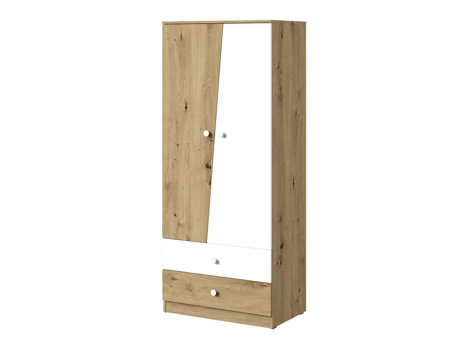 Ormar Almira 100 (Artisan hrast + Belo)