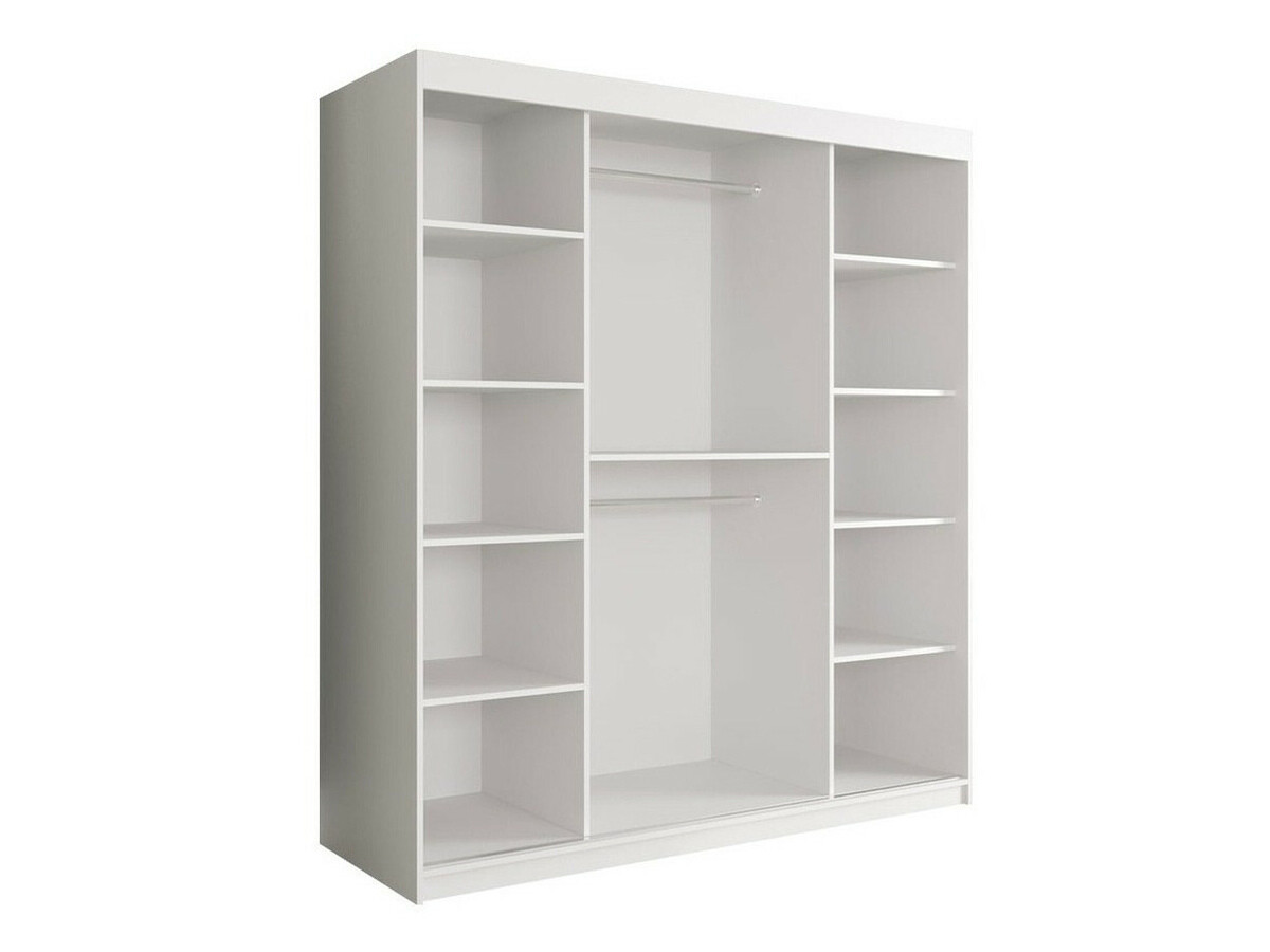 Ormar Hartford 249 (Mat crna + Beli mermer)