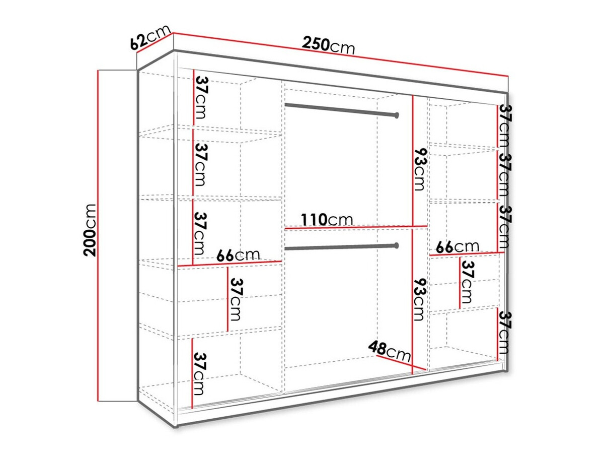 Ormar Hartford 263 (Mat crna + Beli mermer)