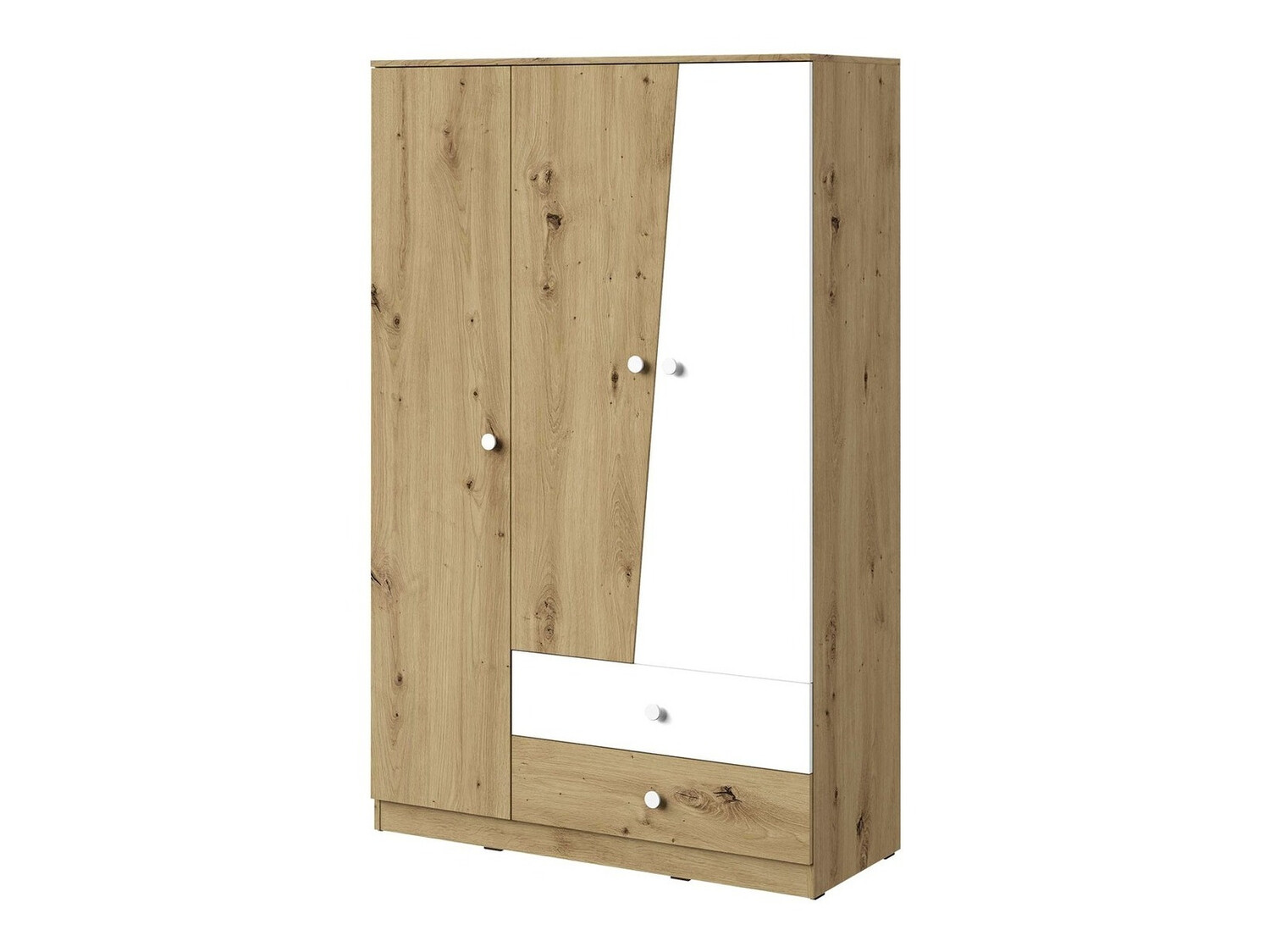 Ormar Almira 102 (Zanatski hrast + Belo)