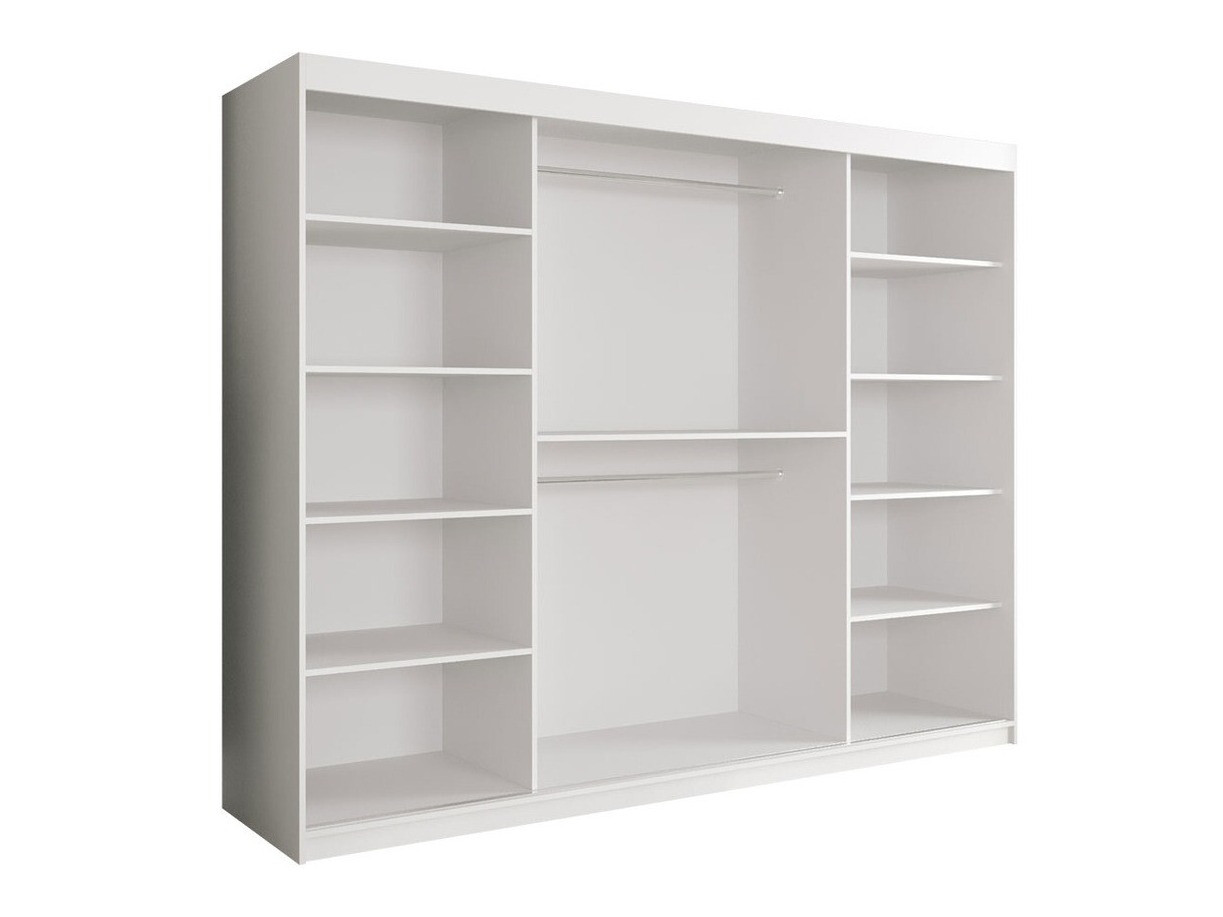 Ormar Hartford 245 (Mat crna + Crni mermer)