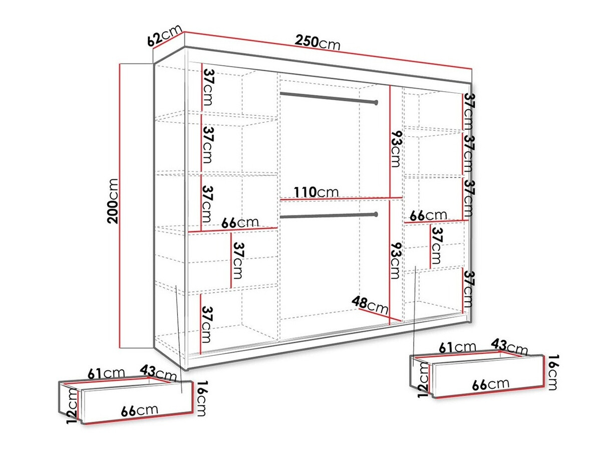Ormar Hartford 245 (Mat belo + Beli mermer)