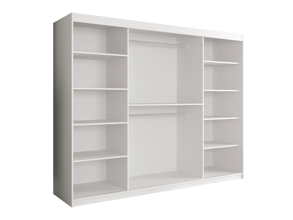 Ormar Hartford 245 (Mat crna + Beli mermer)