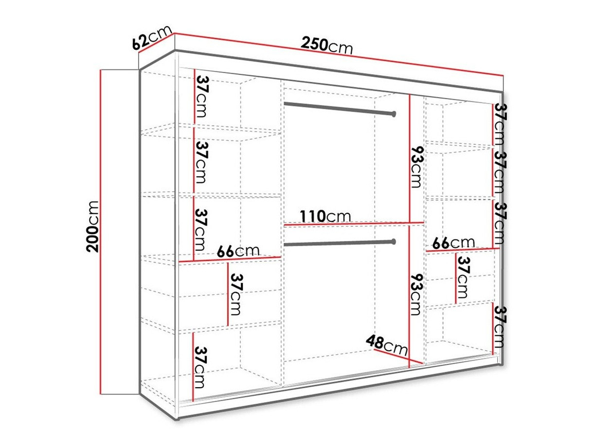 Ormar Hartford 251 (Mat crna + Crni mermer)