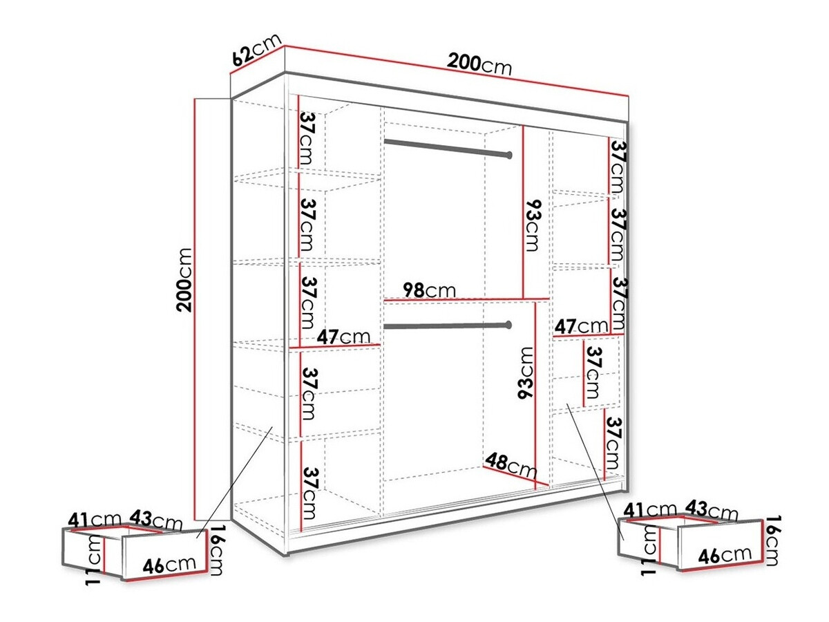Ormar Hartford 256 (Mat belo + Beli mermer)