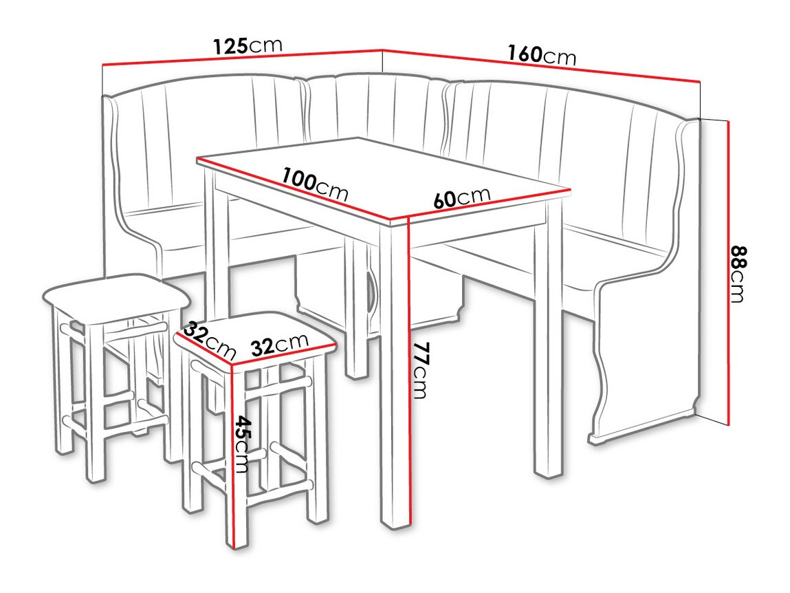 Kuhinjski ugao Edmond 104