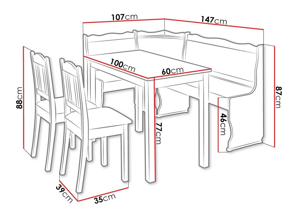 Kuhinjski ugao Edmond 105