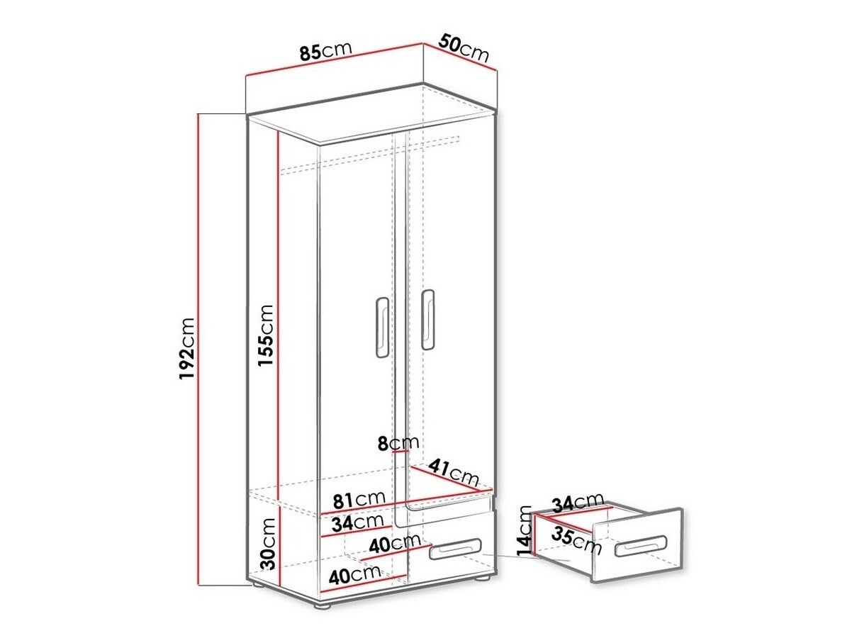 Ormar Aviseve 106 (Antricit (ugalj) + Belo)