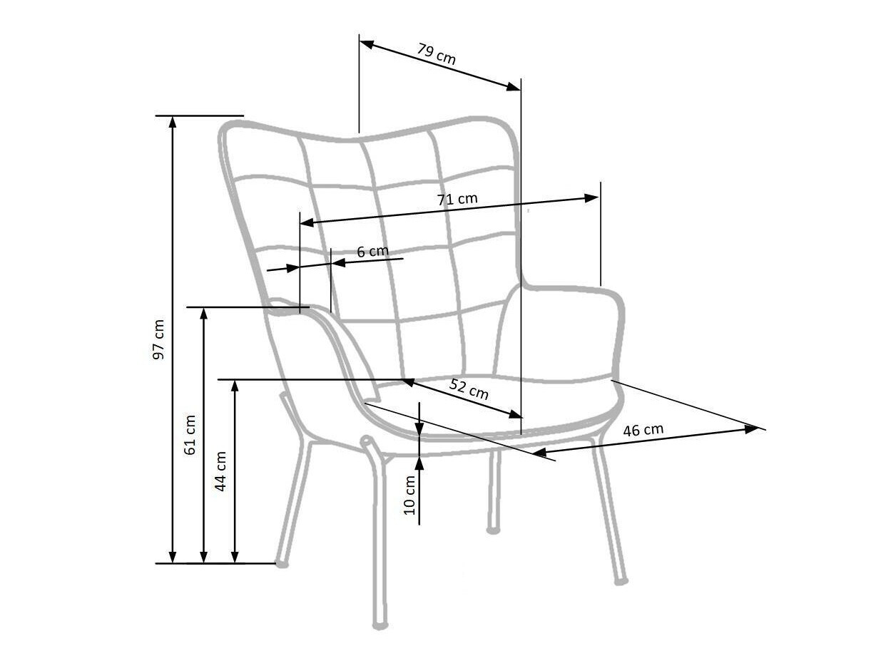 Fotelja Houston 868 (Sivo)