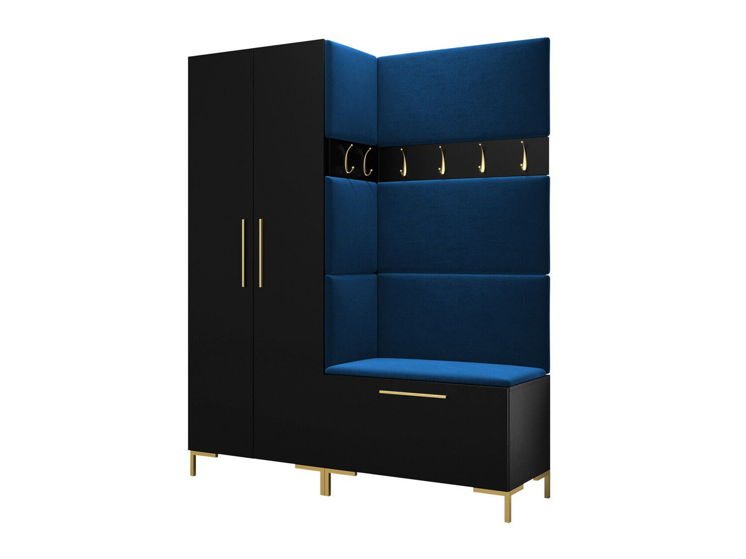 Set za hodnik Nomal I (Crno)