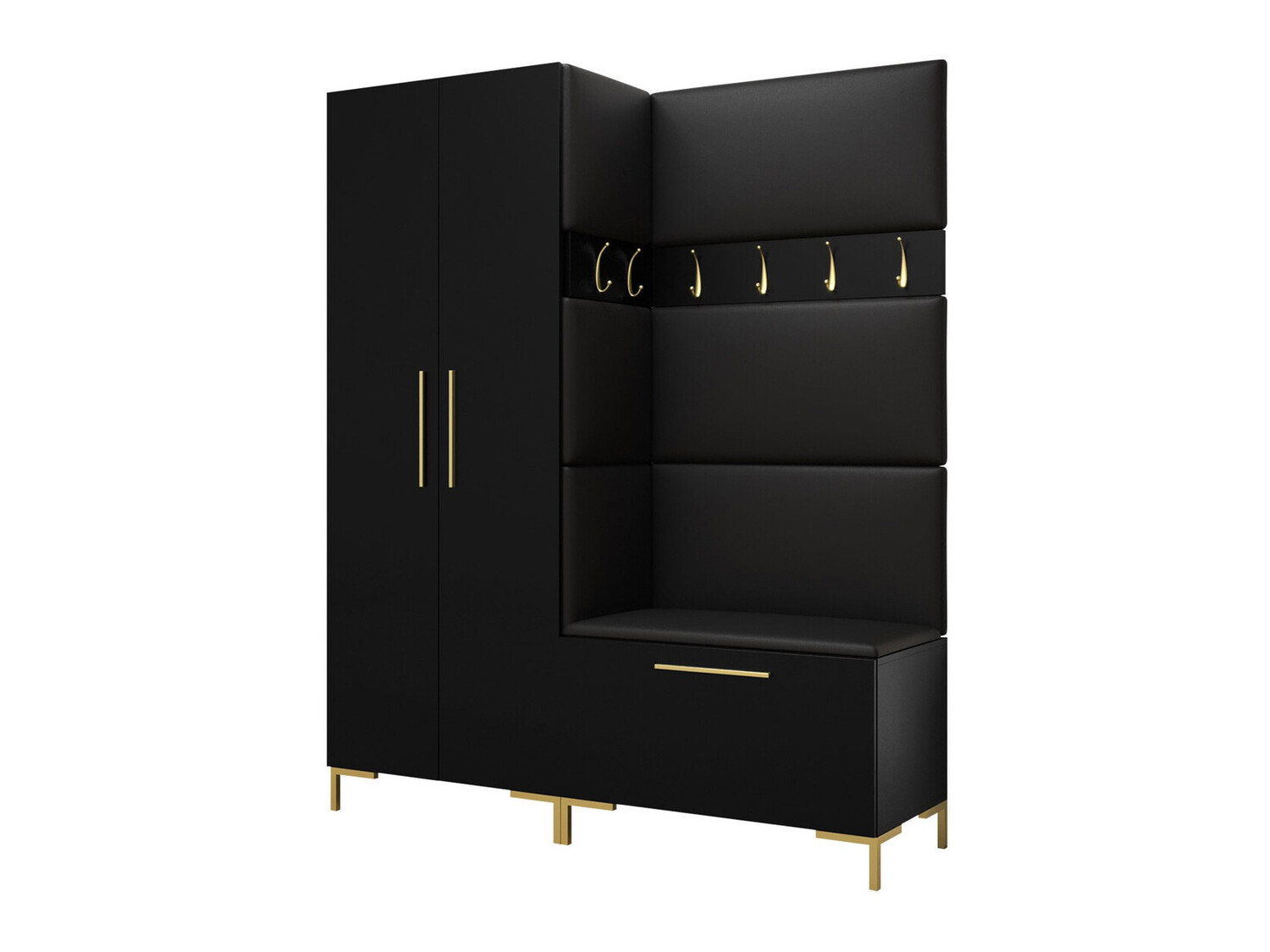 Set za hodnik Nomal I (Crno)