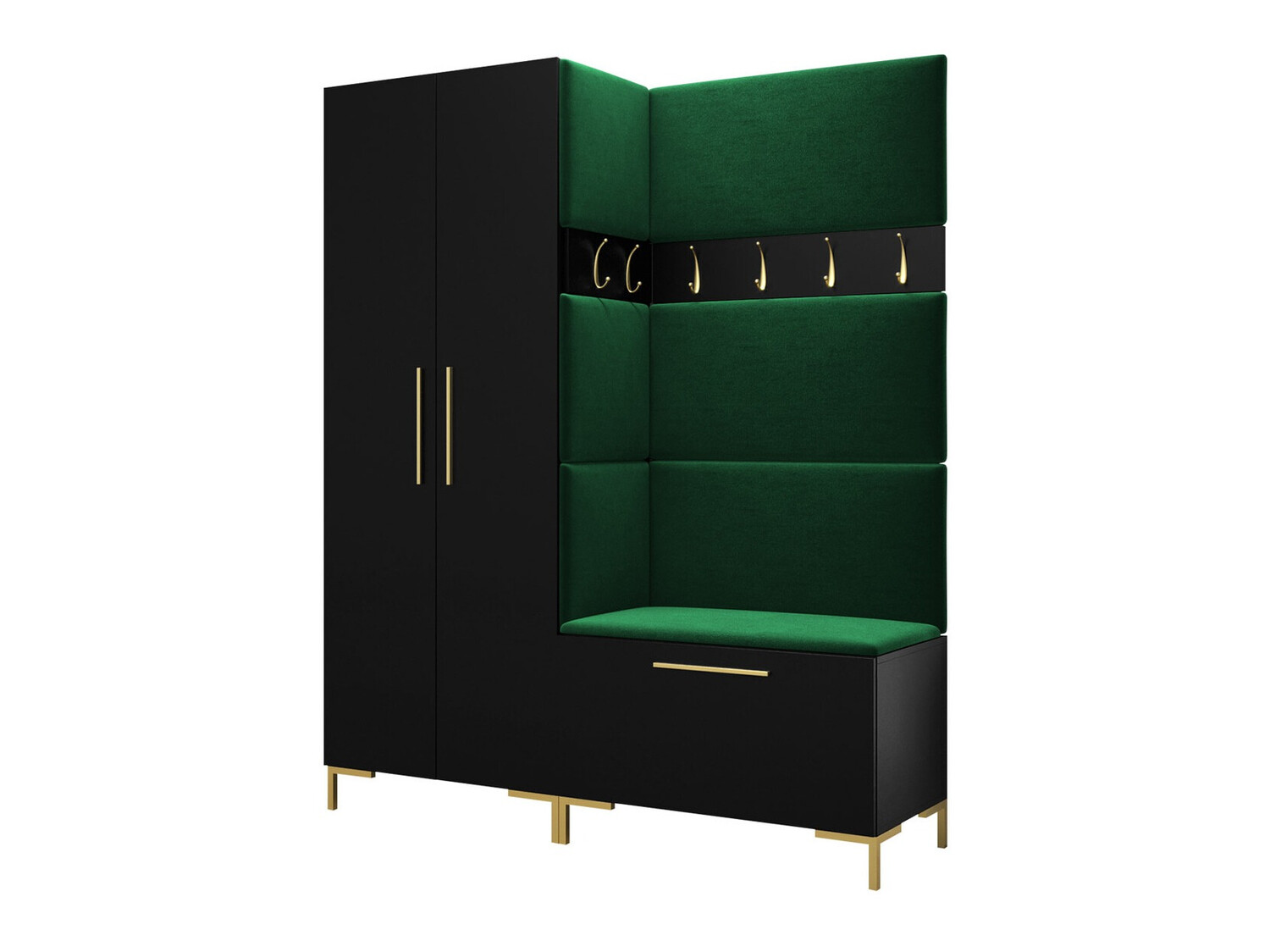 Set za hodnik Nomal I (Crno)