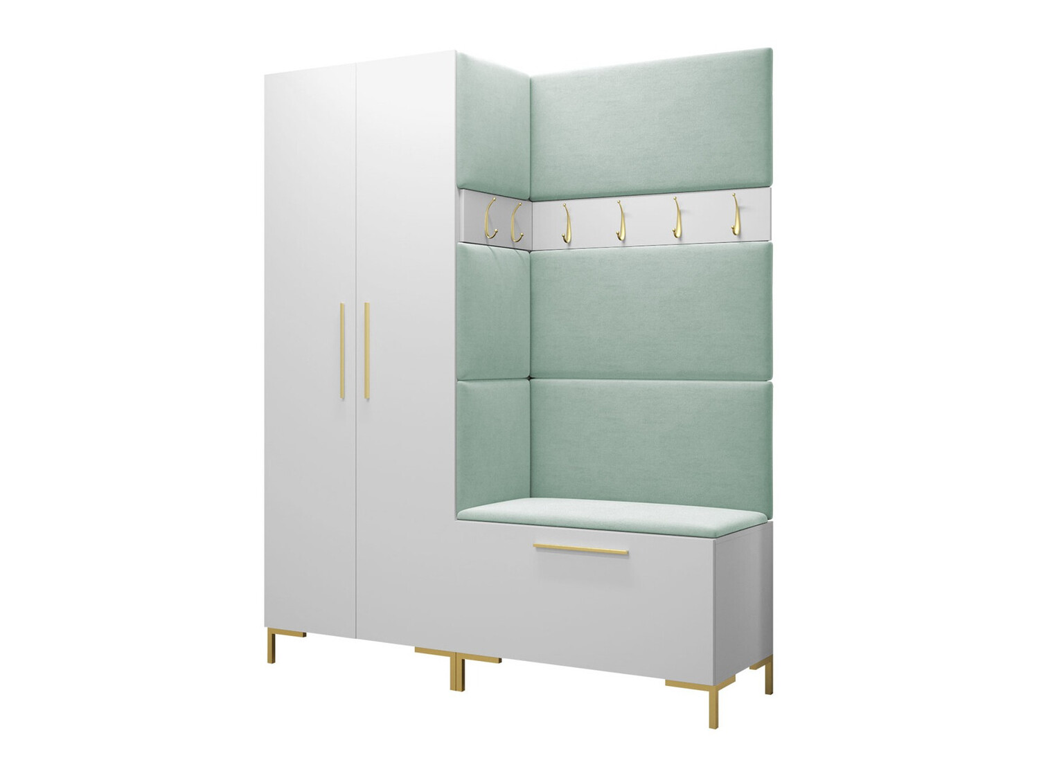 Set za hodnik Tivsoa 100 (Belo)