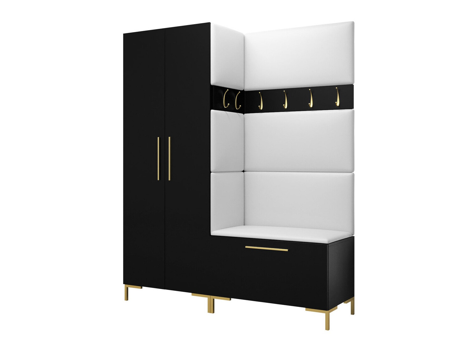 Set za hodnik Tivsoa 100 (Crno)