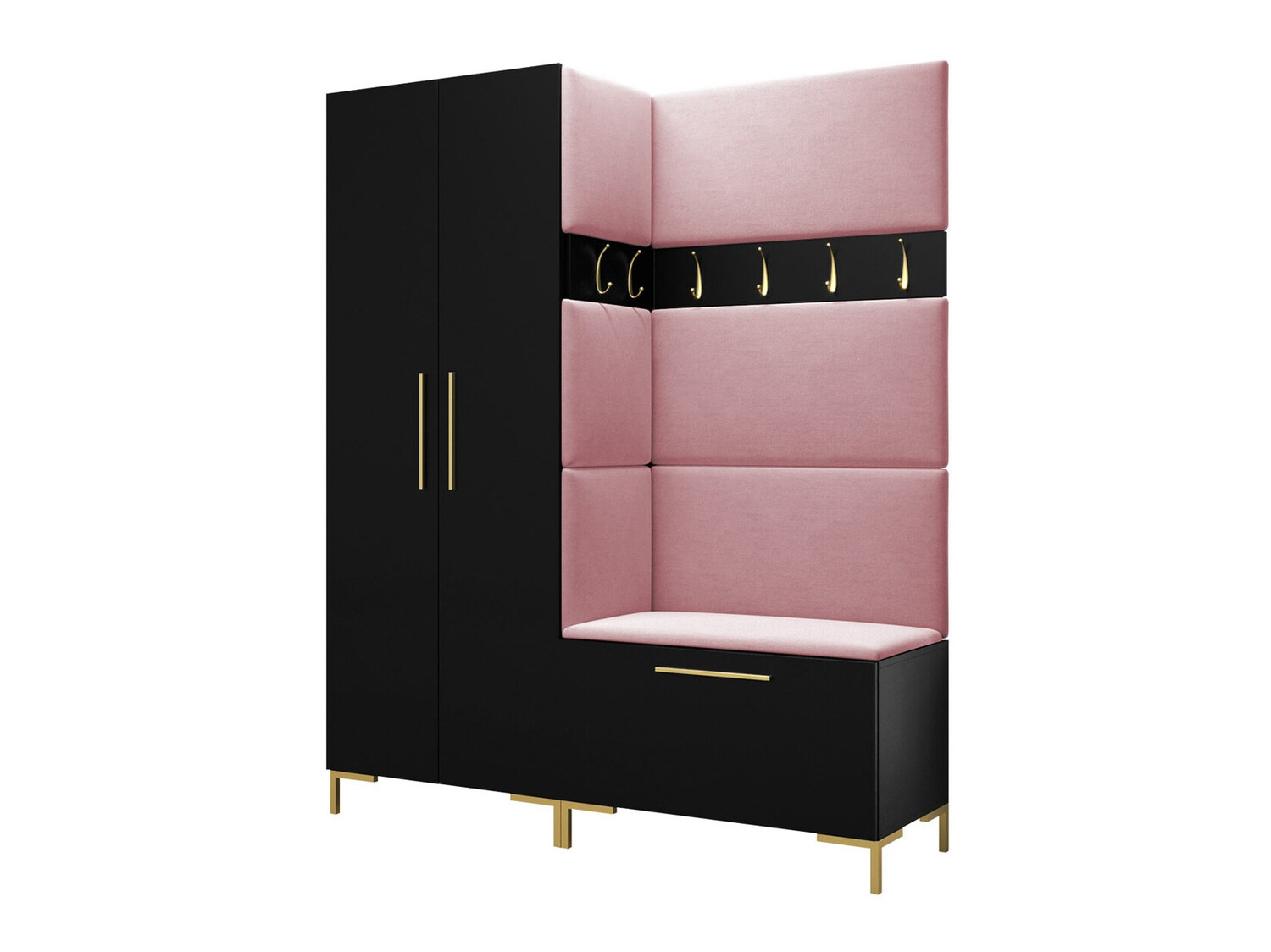 Set za hodnik Tivsoa 100 (Crno)