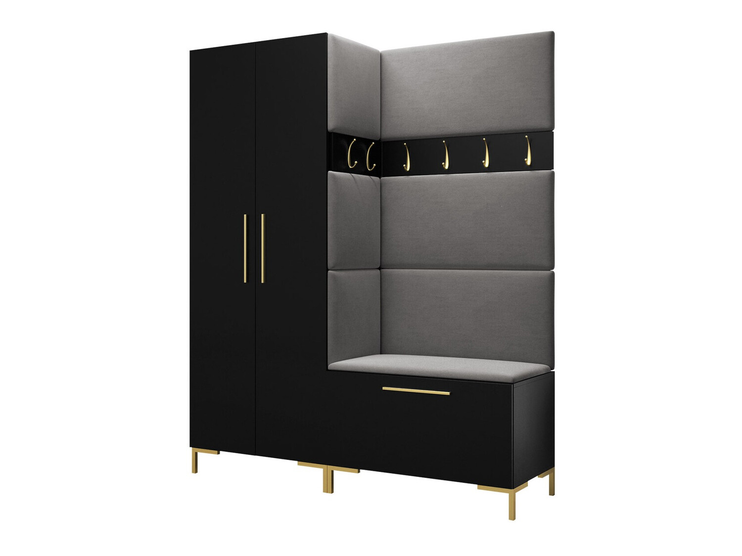 Set za hodnik Tivsoa 100 (Crno)