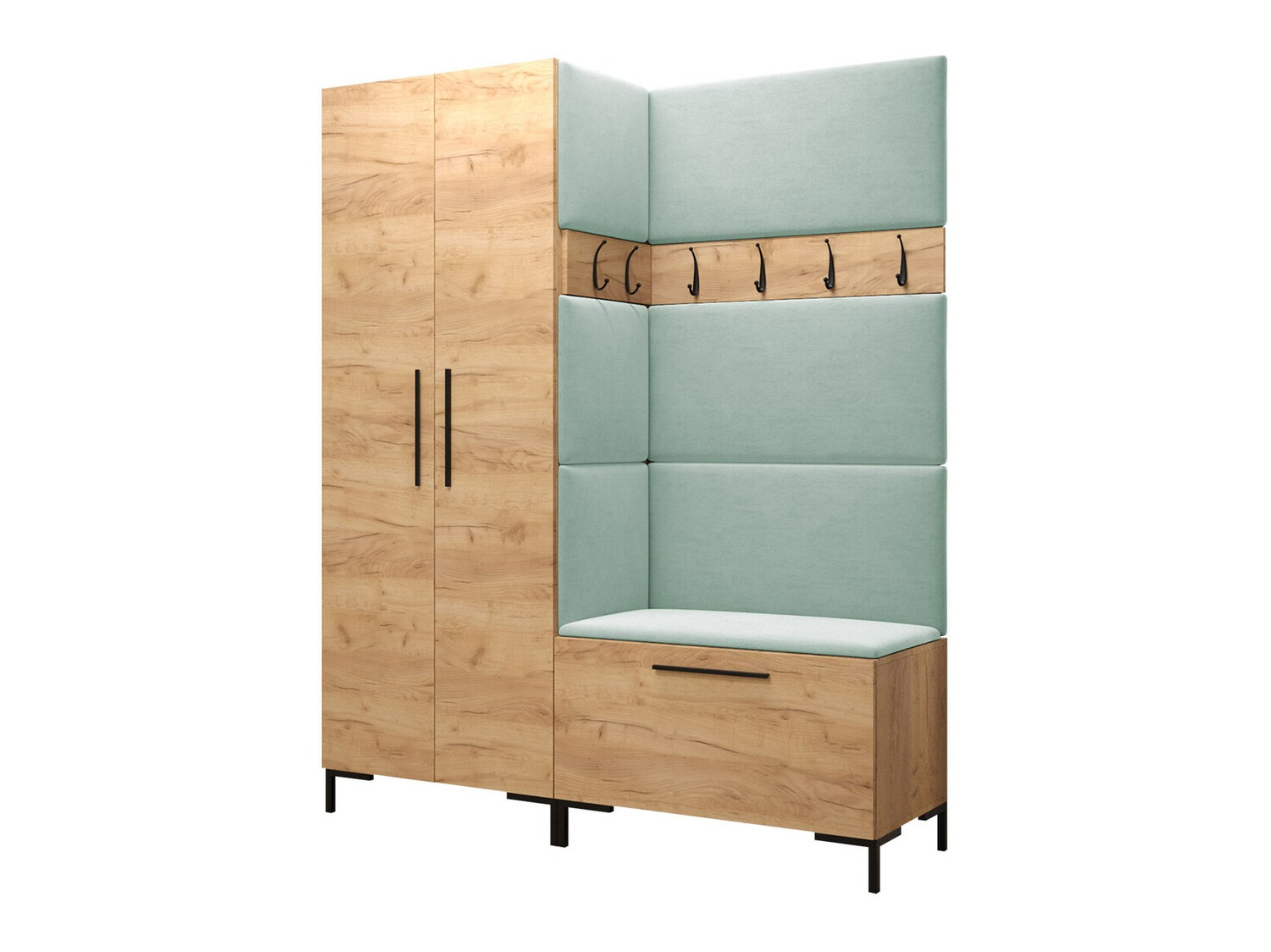 Set za hodnik Tivsoa 100 (Craft hrast)