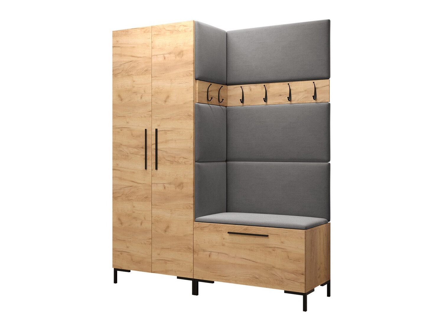 Set za hodnik Tivsoa 100 (Craft hrast)