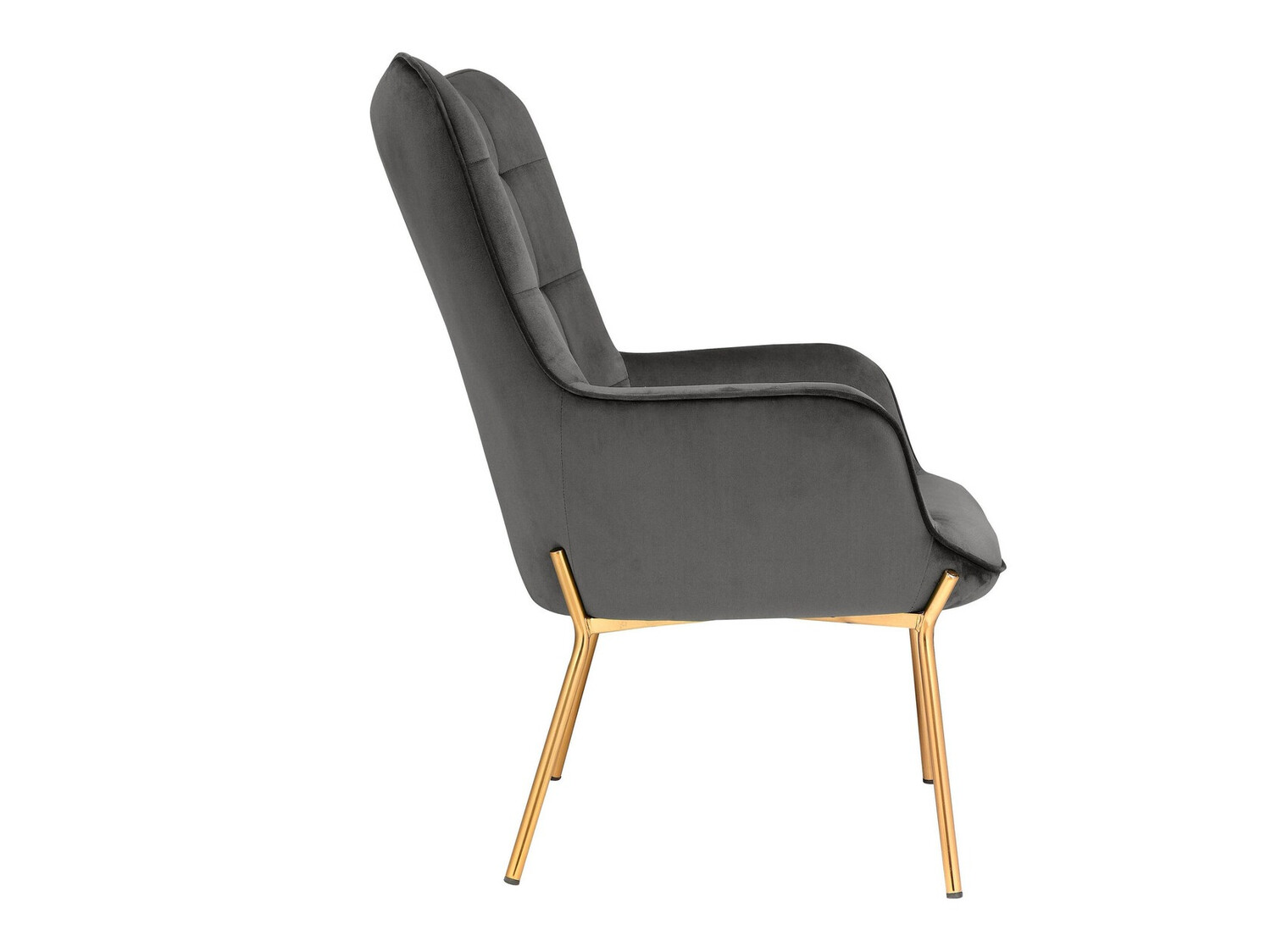 Fotelja Denton 530 (Sivo + Zlatna)