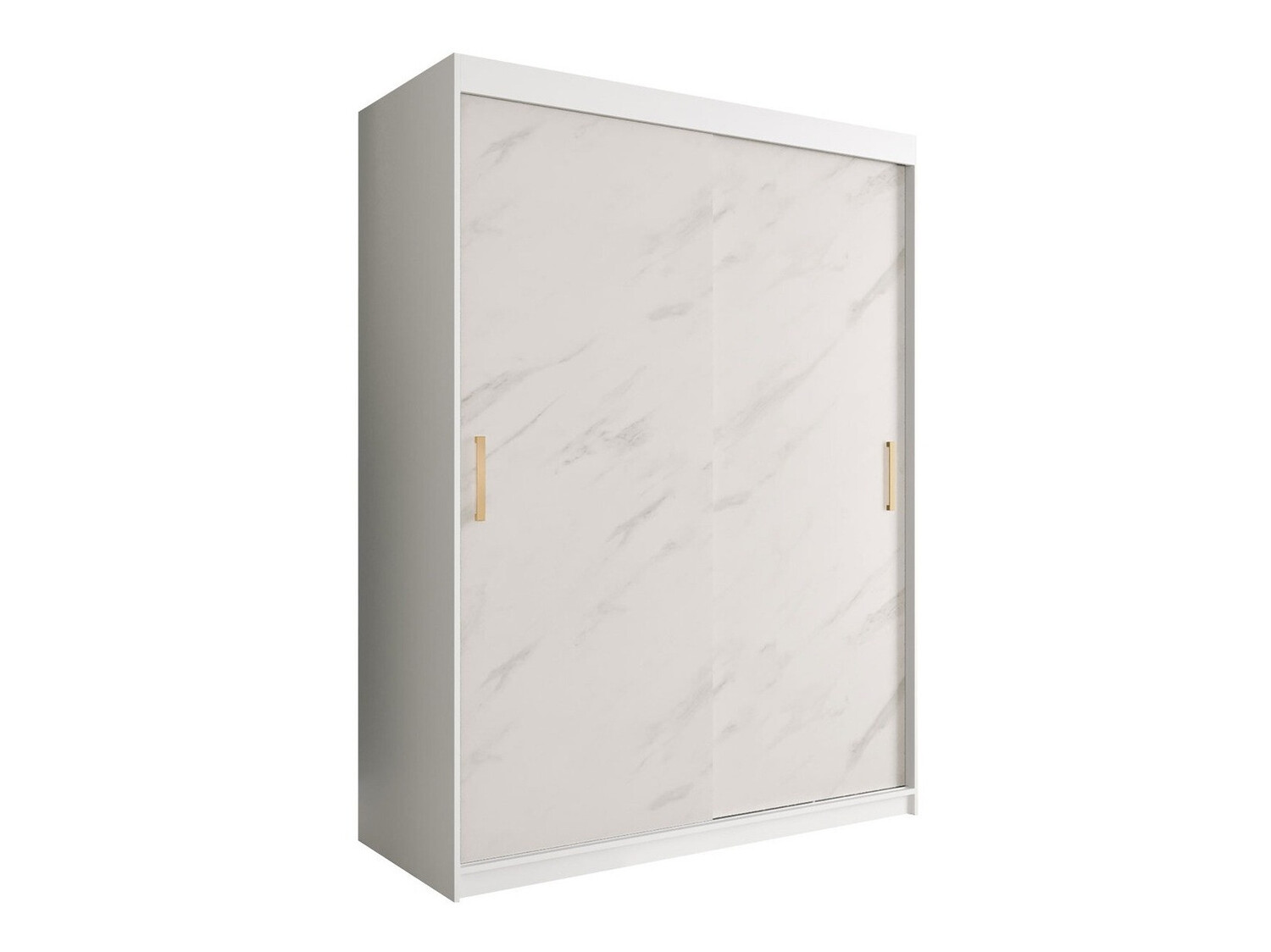 Ormar Hartford 248 (Mat belo + Beli mermer)