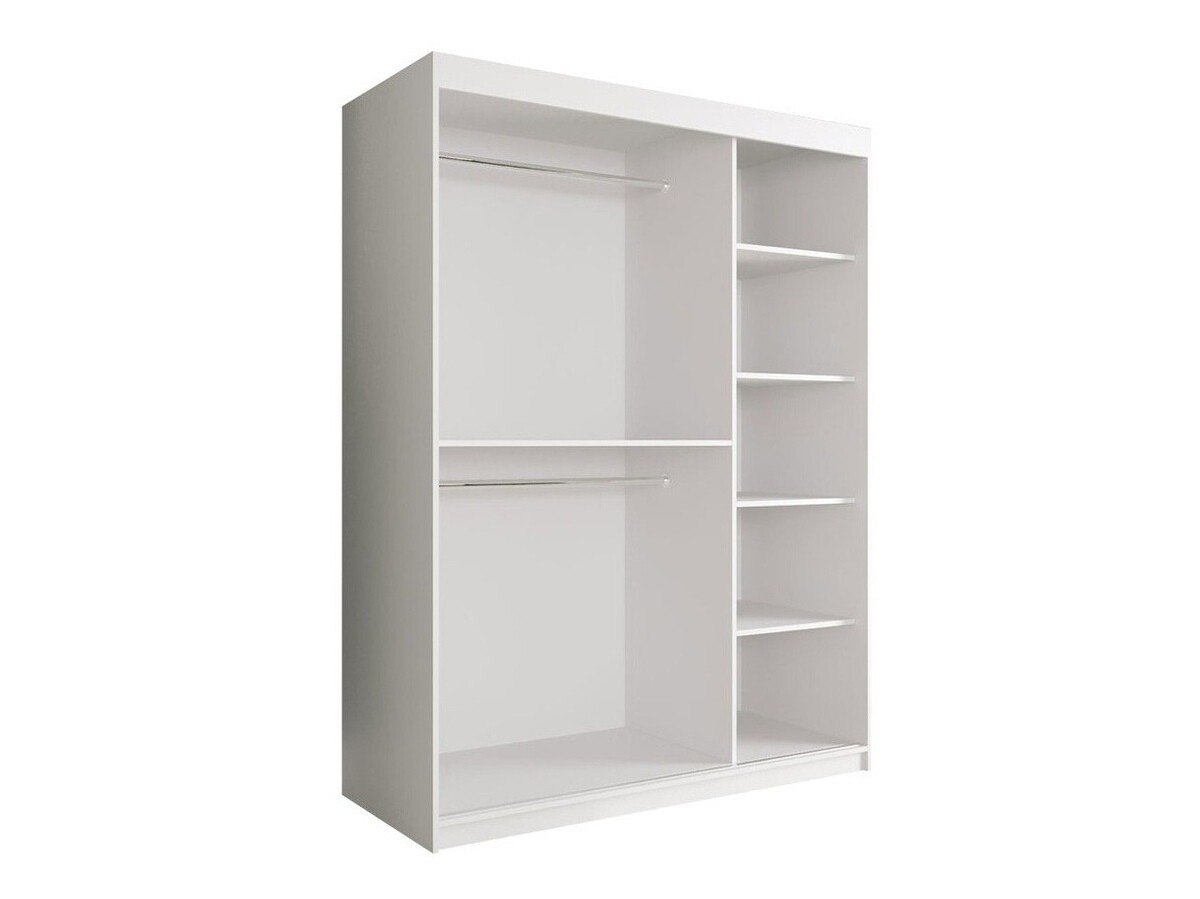 Ormar Hartford 248 (Mat belo + Crni mermer)