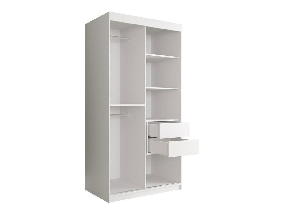 Ormar Hartford 252 (Mat belo + Crni mermer)